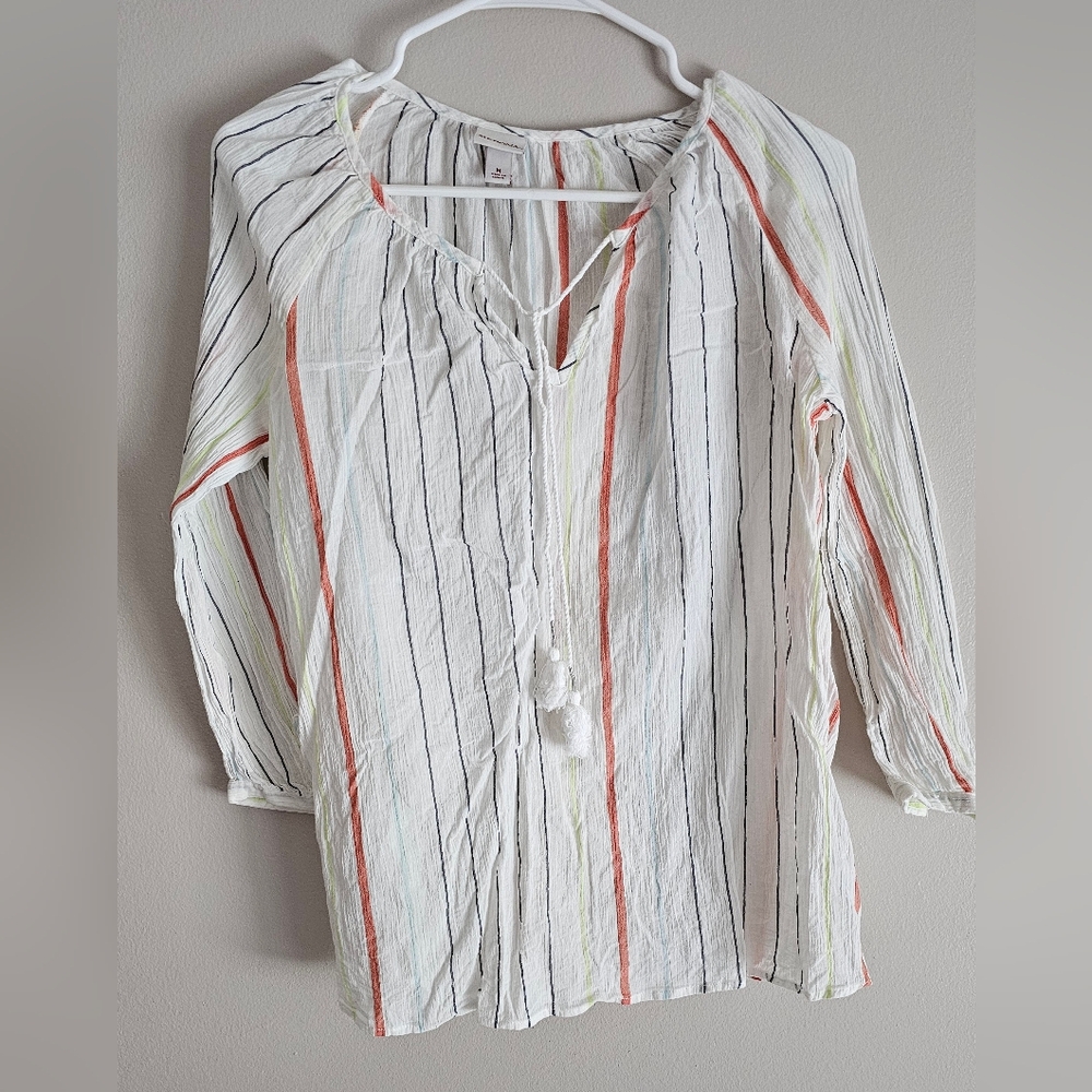 Women's Striped Tunic - M